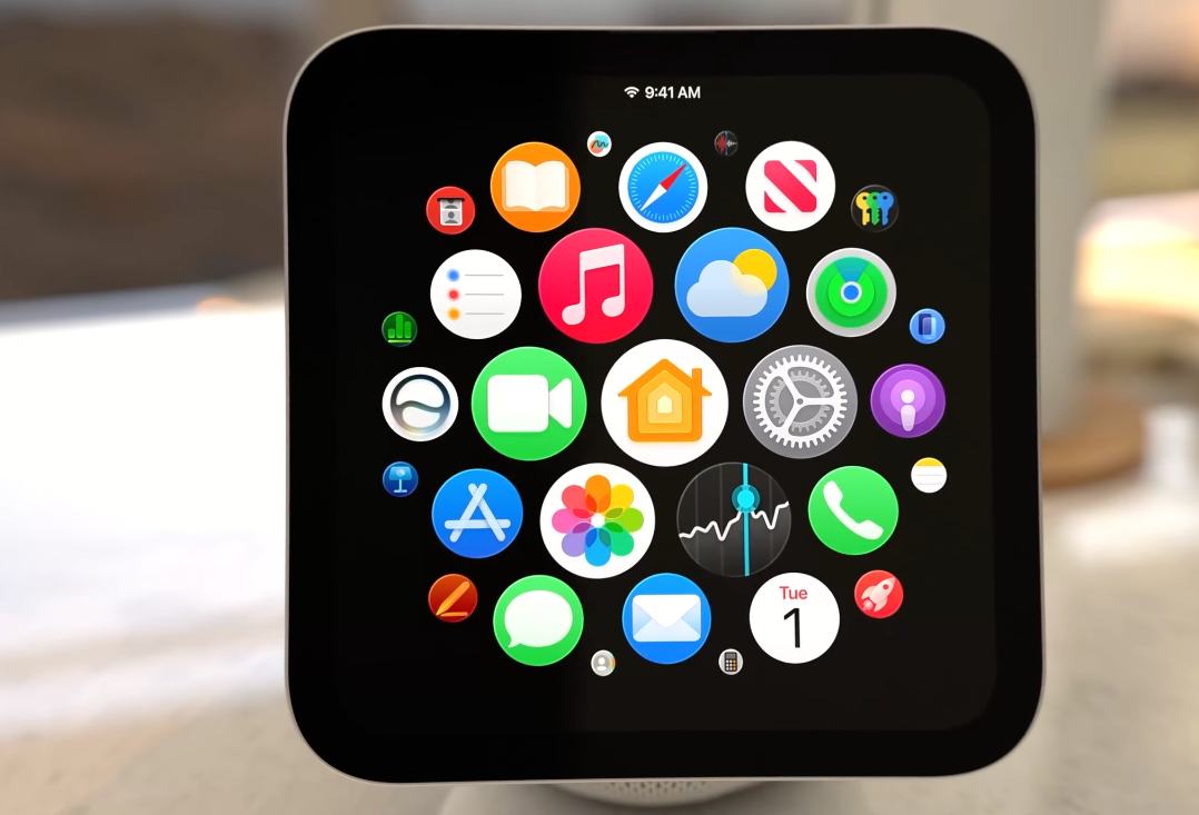 A rendering of what the HomePad interface could look like