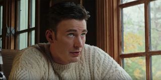Chris Evans in sweater in Knives Out