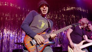 Joe Satriani performs onstage in Chicago, Illinois on October 24, 2003