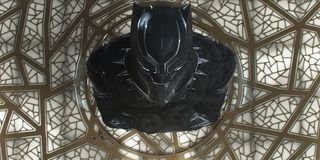 Costumed T'Challa in Black Panther