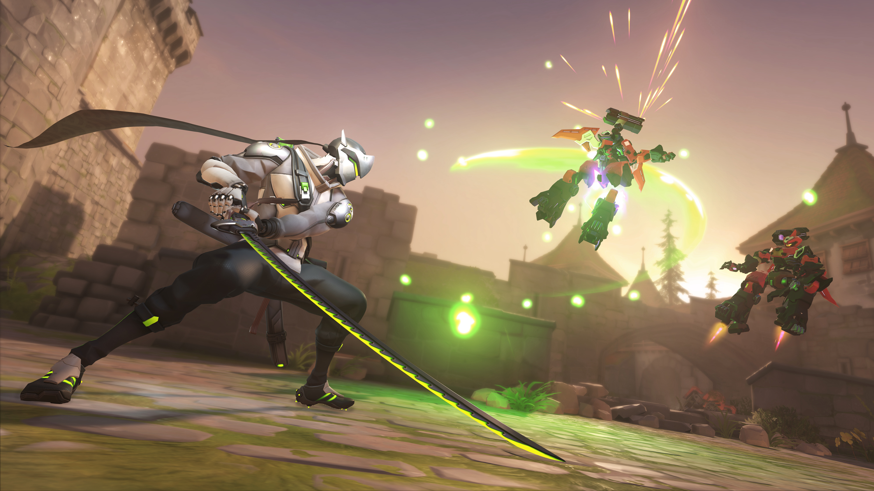 Overwatch 2 Genji fighting