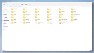 Windows 11 File Explorer with Android phone storage folders open