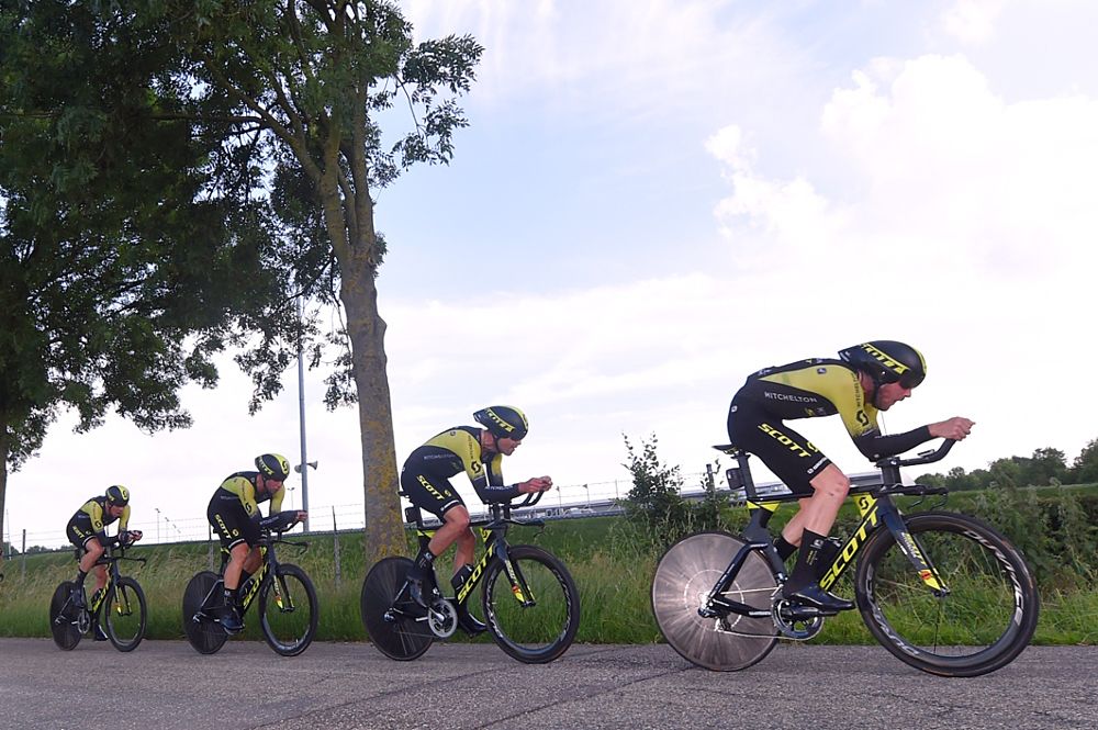 Jack Bauer of Australia leads Mitchelton-Scott
