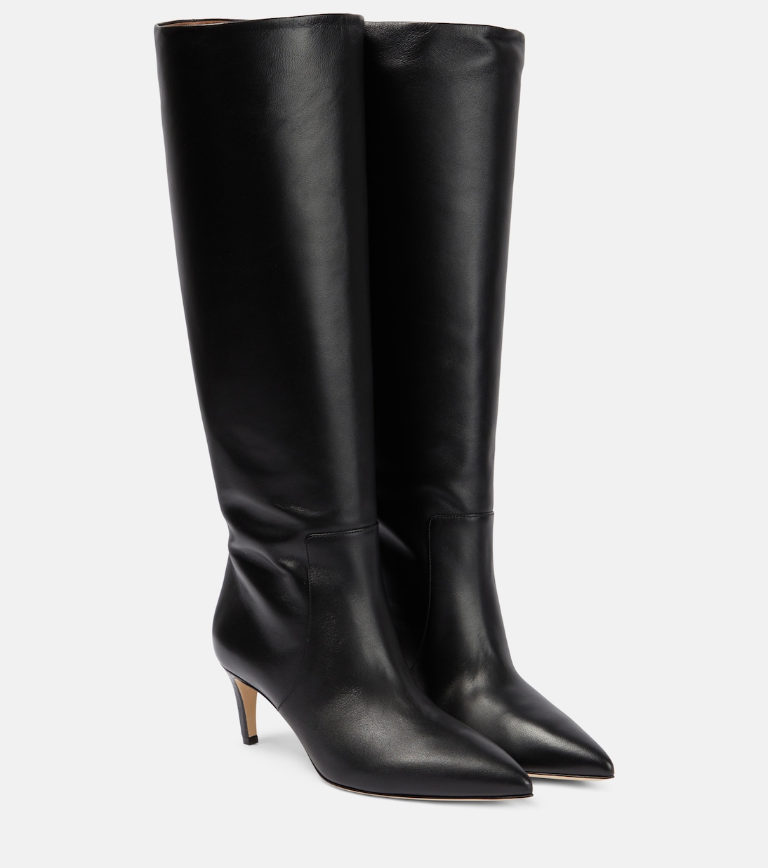 Leather Knee-High Boots