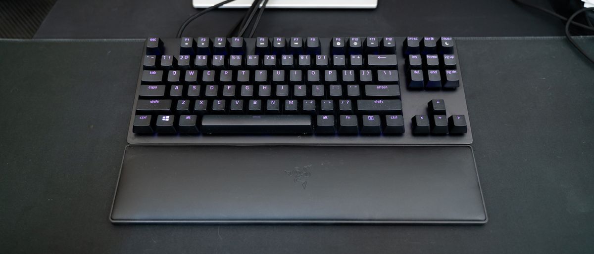 Razer Huntsman V2 TKL on a table