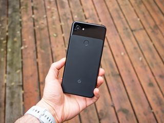 Holding the Pixel 3a XL