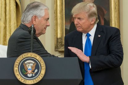 President Trump and Rex Tillerson