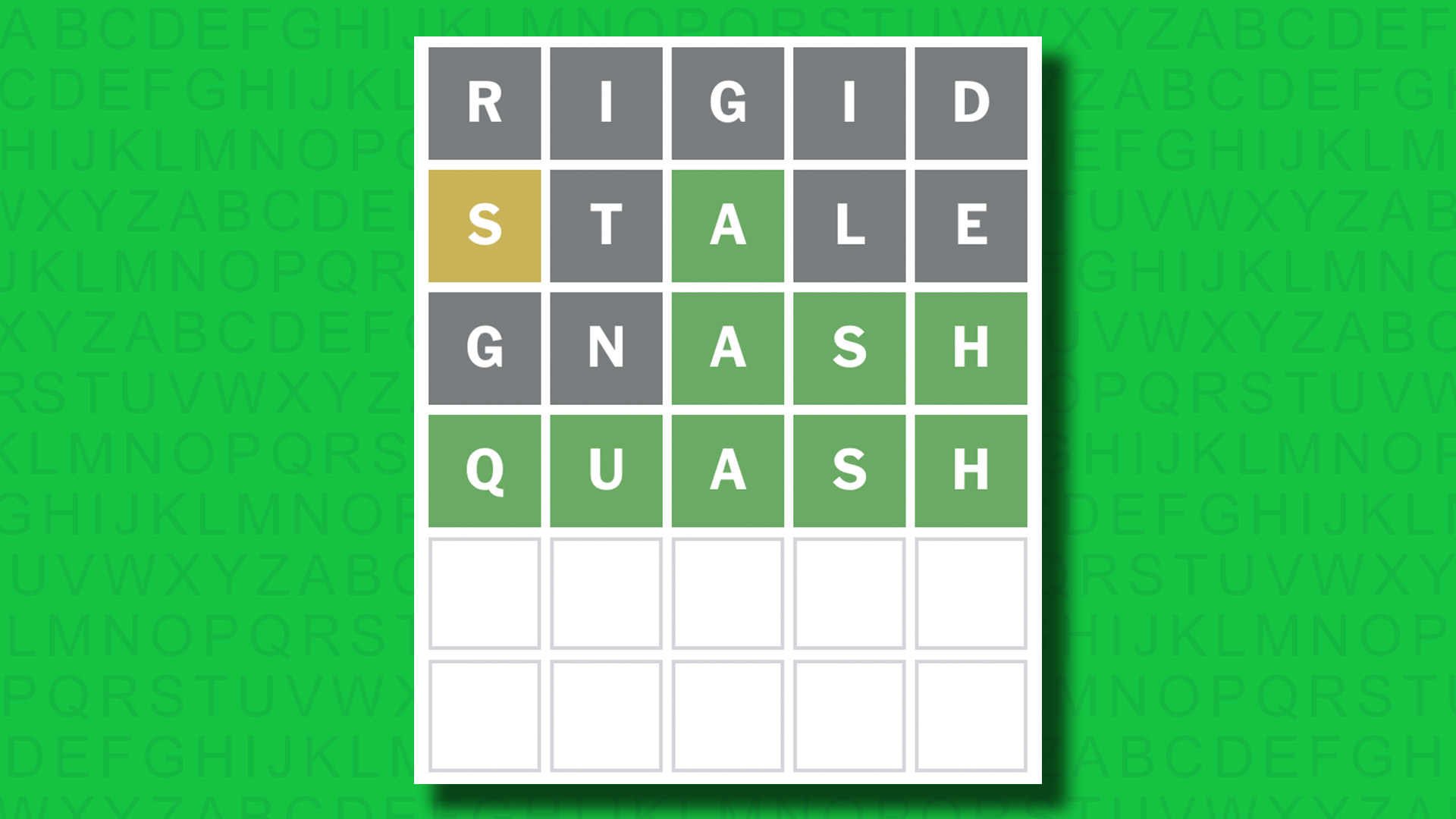 NYT Wordle answer for game 1440 on a green background