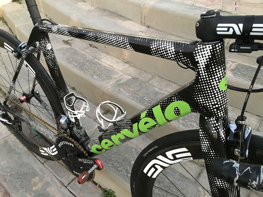 The black and white camouflage covering is designed to hide some features and tube shapes