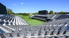 The 1st tee grandstand at the 2024 Presidents Cup at Royal Montreal Golf Club