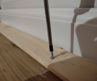 attaching moulding to window sill