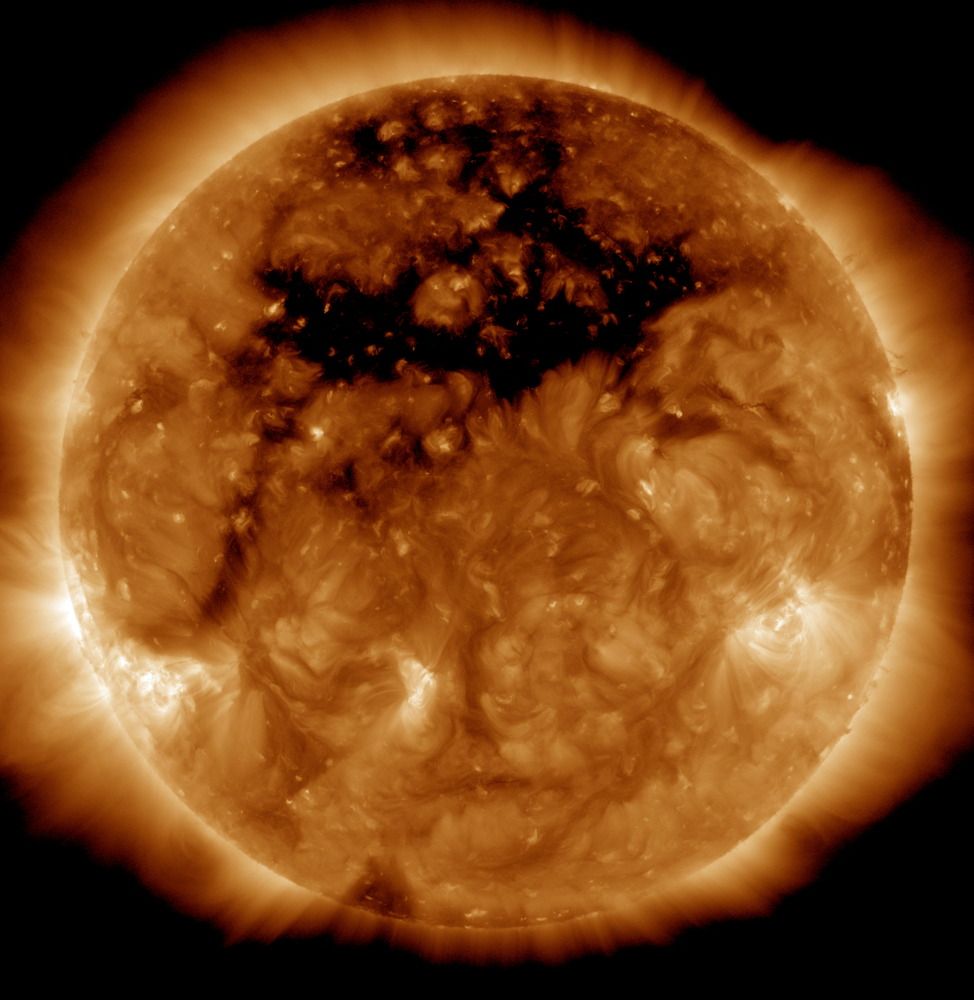 Coronal Hole on Oct. 10, 2015