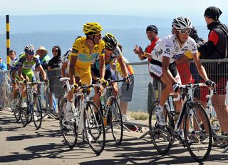 Andy Schleck, Alberto Contador, Lance Armstrong, Tour de France 2009, stage 20