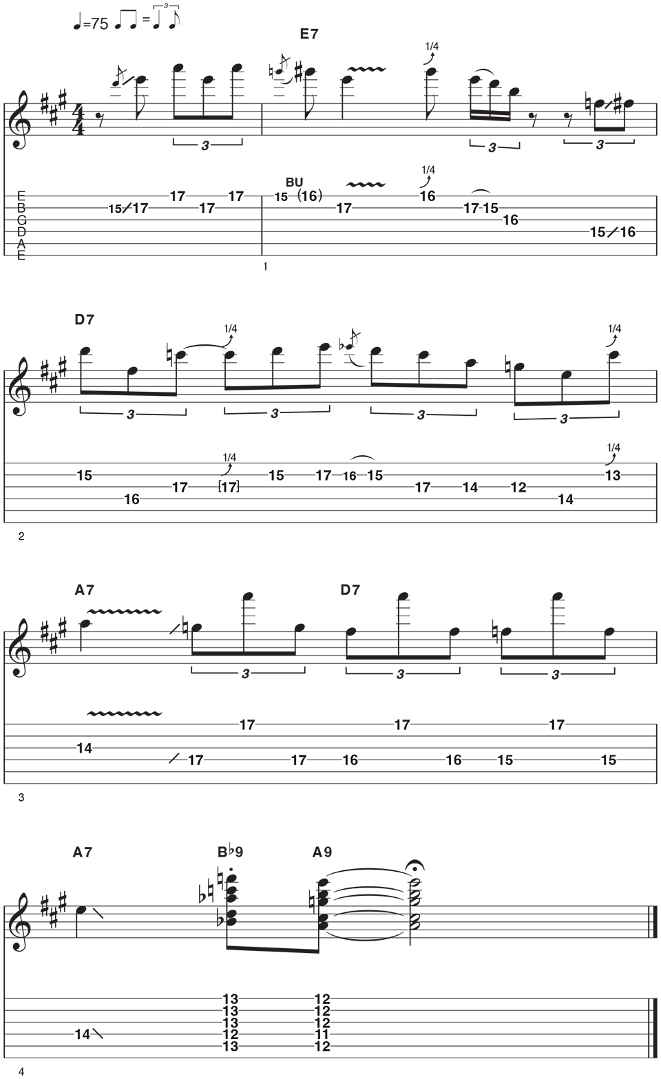 Blues Phrase Example