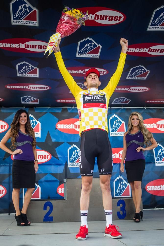 Tejay van Garderen (BMC) is enjoying the feeling of being in the yellow jersey