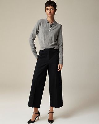 Sydney Wide-Leg Pant in Bi-Stretch Cotton Blend