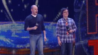 Rob Corddry and Clark Duke on Monday Night Raw