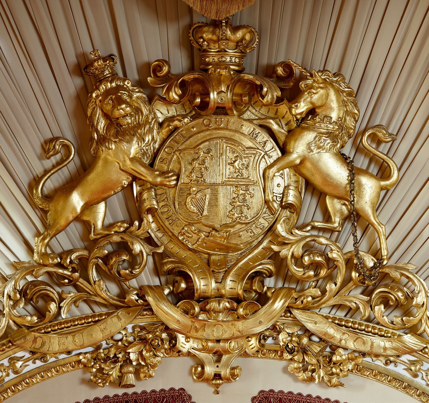 The state bed commissioned to receive Queen Victoria at Arundel Castle