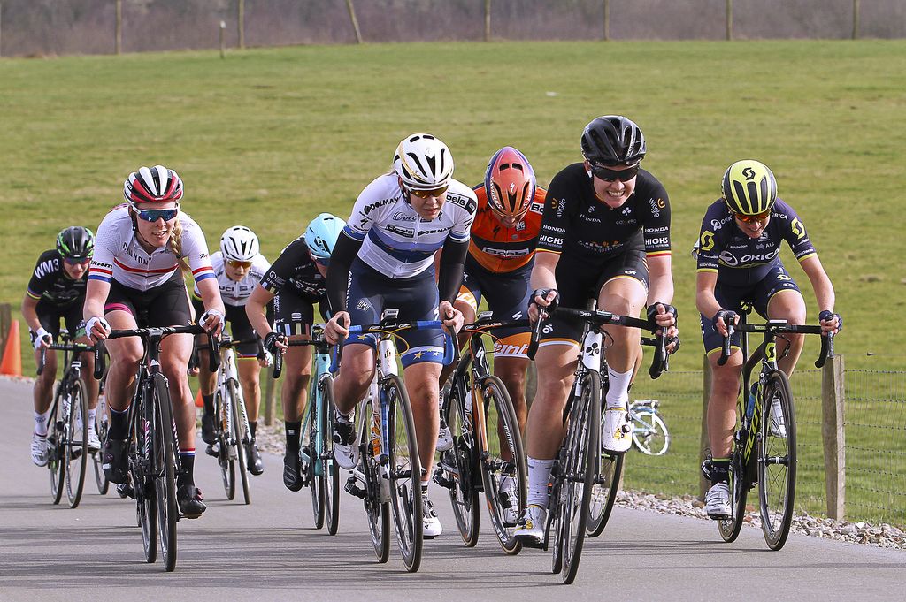 Jolien d'Hoore (Wiggle High5) doing some damage