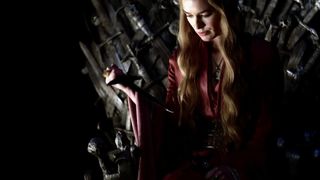 Cersei on Iron Throne