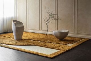 yellow rug by Nordic Knots