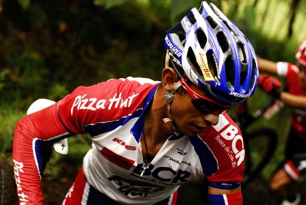 Federico Ramirez had a flat on day three, but rode very strong up the climb