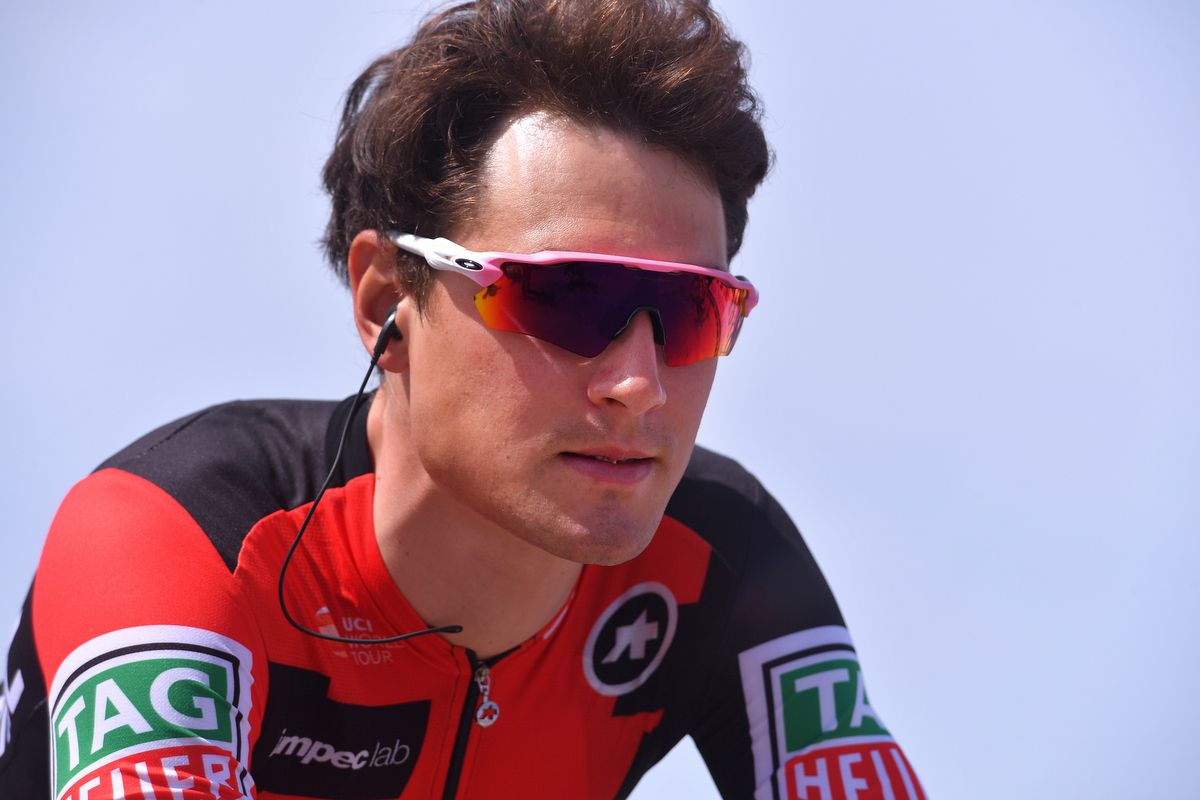 BMC'S Silvan Dillier with the new Giro Oakley's