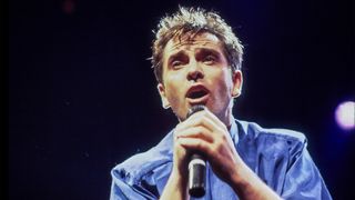 British Pop and Rock musician Peter Gabriel performs onstage at the Rosemont Horizon, Rosemont, Illinois, June 13, 1986.