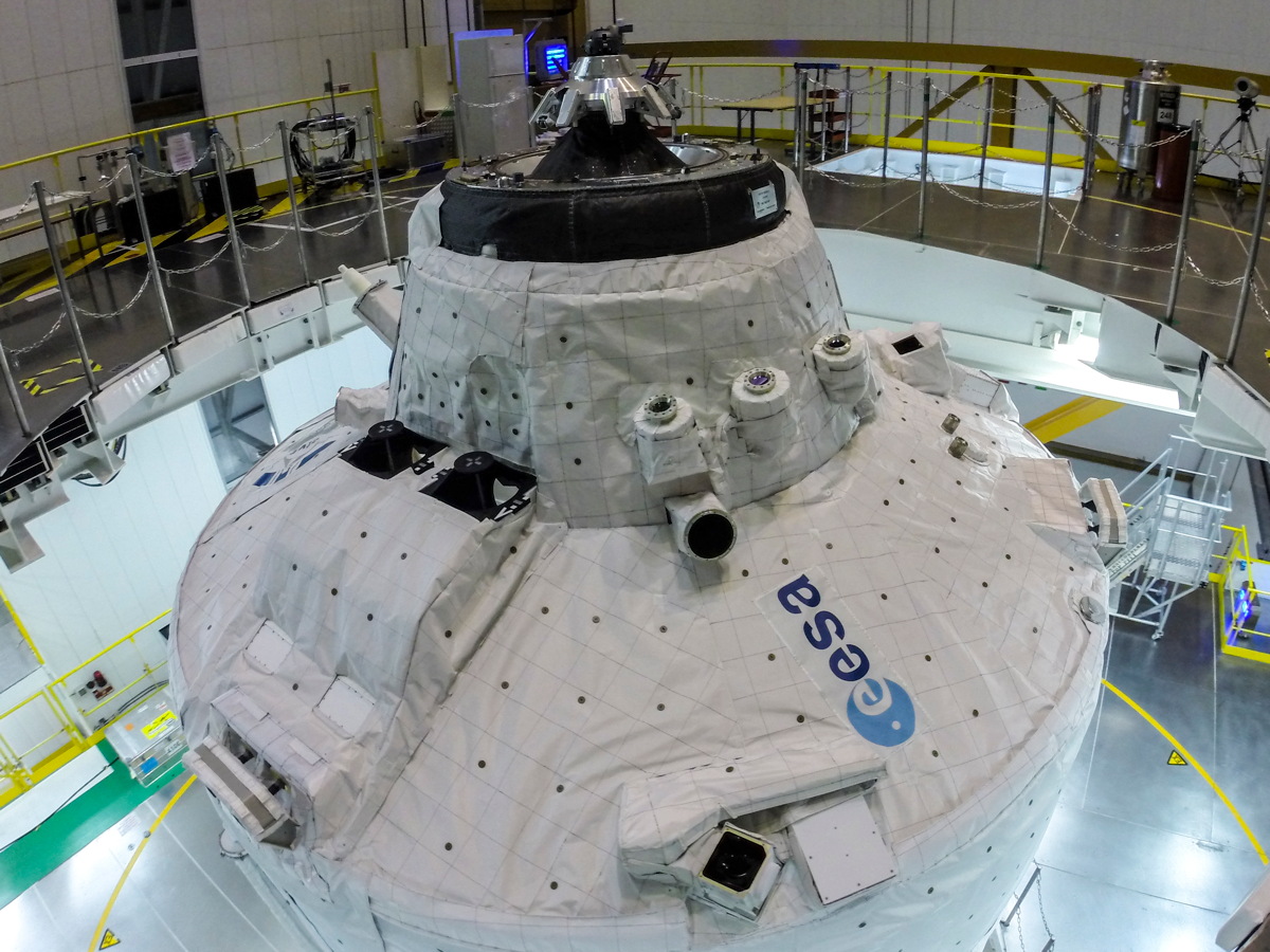 ATV-5 on Ariane 5 Before Encapsulation