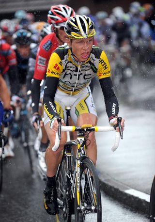 Tony Martin suffers, Tour de Suisse 2010, stage 5