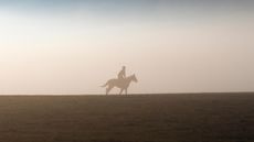 DM396R Middleham, Yorkshire, UK. 11th December 2013. Early morning Uk Weather with Uk Weather Fog & Inversion Layer over Middleham Gallops, North Yorkshire Dales. Middleham now boasts its own grass and all-weather gallops on the Low and High Moors. Middleham is established as a leading training centre in the UK where fifteen trainers are based. The facilities and layout have continued to improve allowing trainers to send out fit and competitive athletes and have been rewarded with further success at the top level. &copy; Mar Photographics/Alamy Live