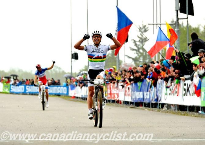 Nino Schurter (Scott-Swisspower) wins the Nove Mesto cross country World Cup
