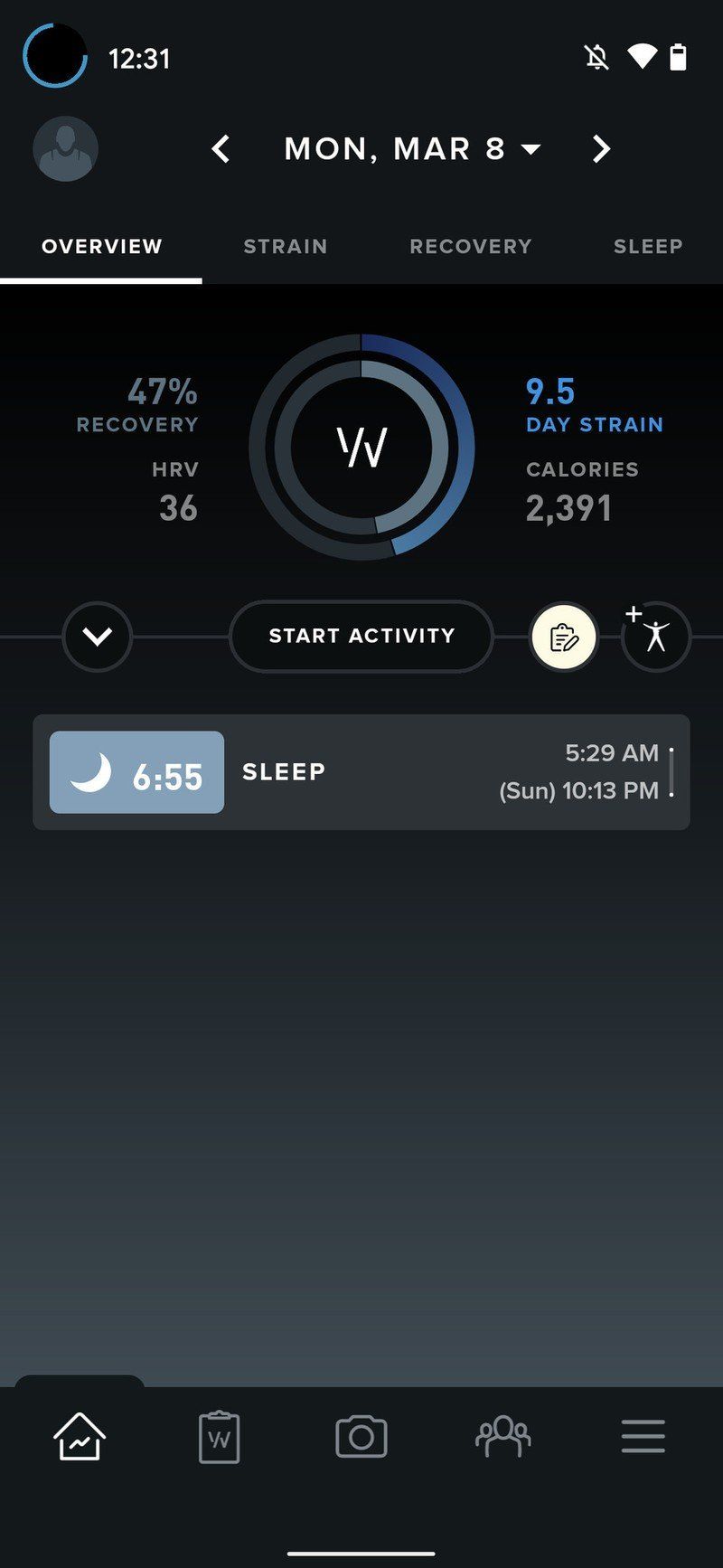Whoop Strap App 1
