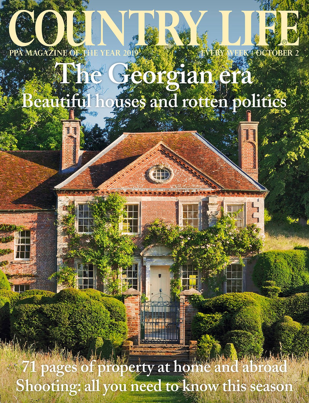 Cover of Country Life 2 October 2019