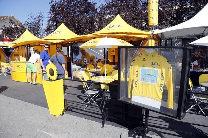 The Tour de France village in Saint-Gaudens