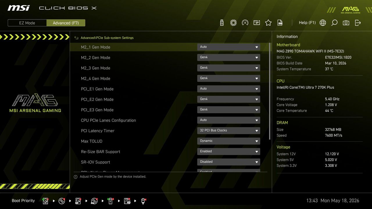 MSI MAG Z890 Tomahawk Wifi II