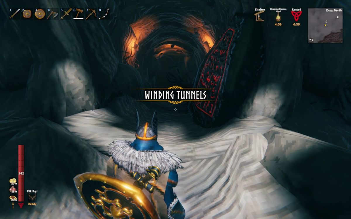 Valheim 1.0 - The entrance to The Winding Tunnels in the Deep North