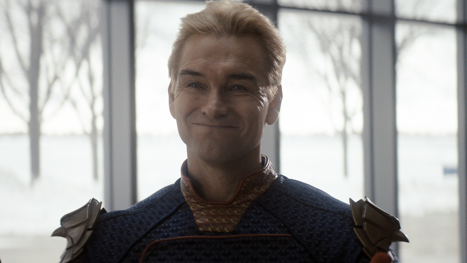 Homelander smiling in The Boys season 5 episode 3