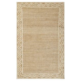 wayfair jute rug with wavy detail