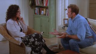 Julia Louis-Dreyfus and Scott Patterson on Seinfeld