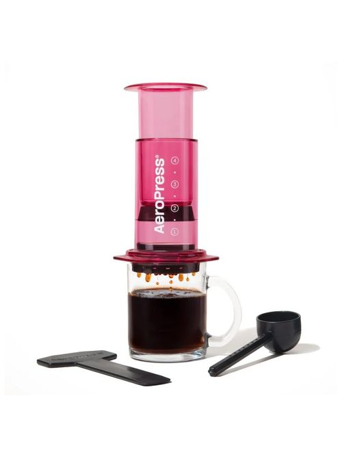 Coloured AeroPress Coffee Maker &mdash; Pink