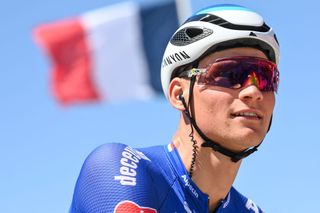 Dutch Mathieu van der Poel of AlpecinDeceuninck pictured at the start of stage four of the Tour de France cycling race a 1715 km race from Dunkerque to Calais France on Tuesday 05 July 2022 This years Tour de France takes place from 01 to 24 July 2022 BELGA PHOTO DAVID STOCKMAN UK OUT Photo by DAVID STOCKMAN BELGA MAG Belga via AFP Photo by DAVID STOCKMANBELGA MAGAFP via Getty Images