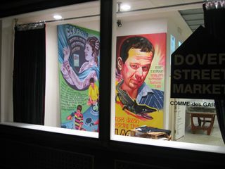 The Tom Dixon window installation announcing the launch of his new polo shirts in collaboration with Lacoste, October 2006