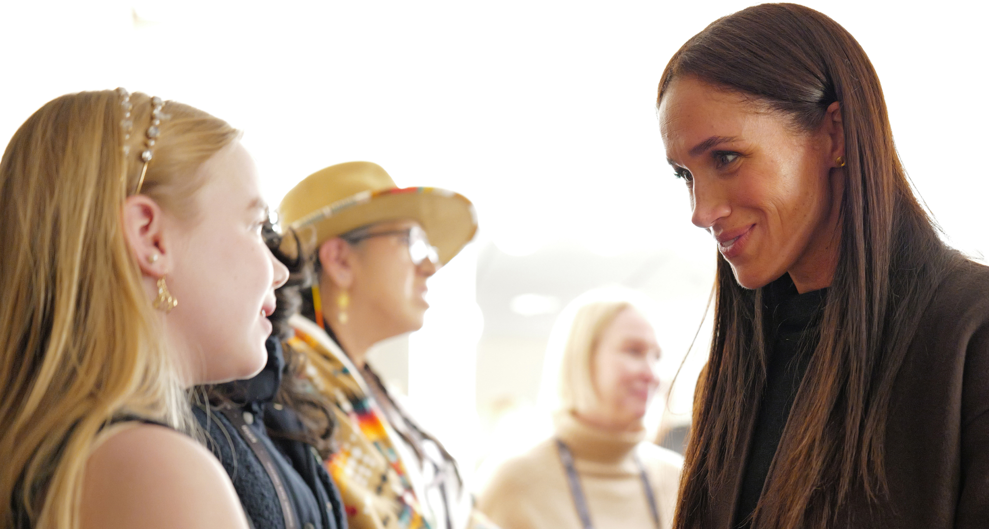 Meghan Markle talking to Girl Scouts at Sundance