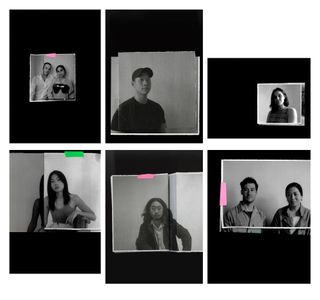 A grid of six black and white portraits of American designers taking part in This is America at Alcova