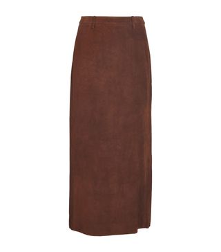 Womens Le 17 Septembre Brown Suede Pencil Skirt | Harrods Uk