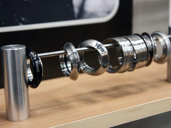 Optional Chris King titanium and stainless steel upper bearing caps are now available to builders who want to integrated them into their custom stems.