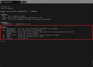 Sudo for Windows options