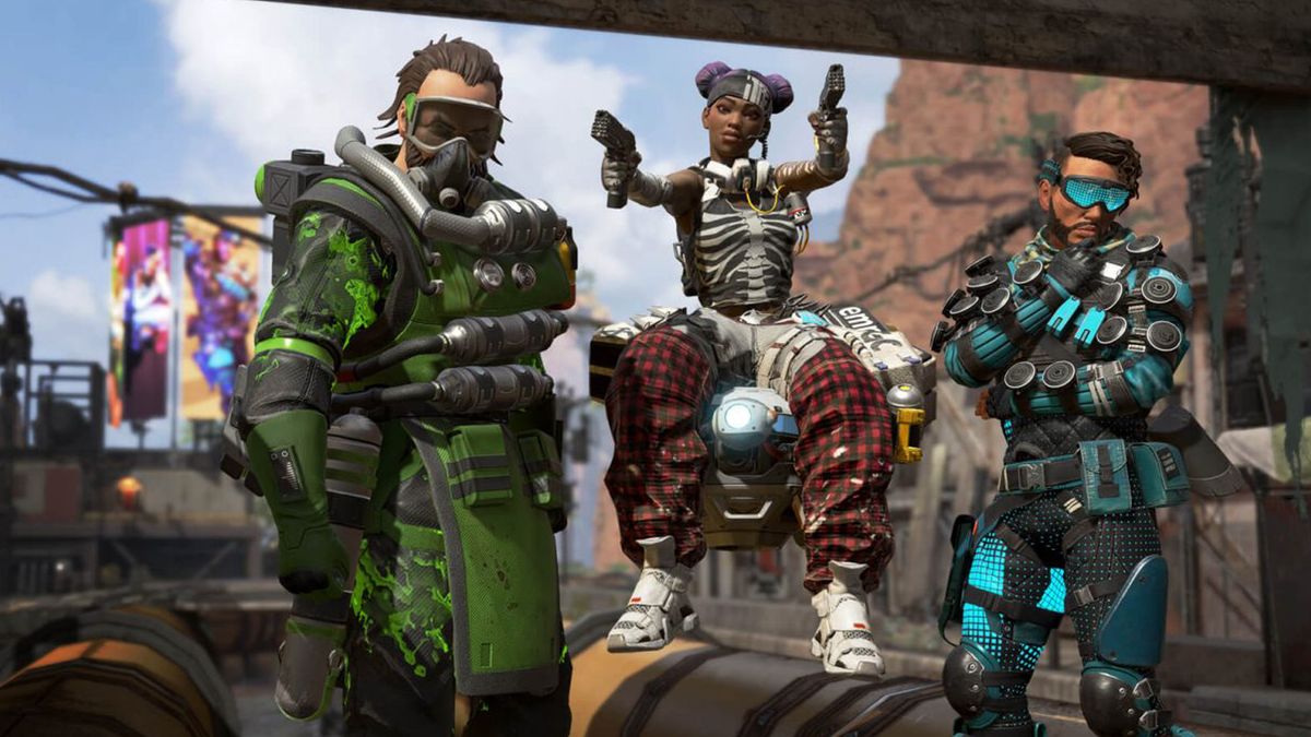 Apex Legends Battle Royale Kings Canyon Caustic Lifeline Mirage Trio Team Squad