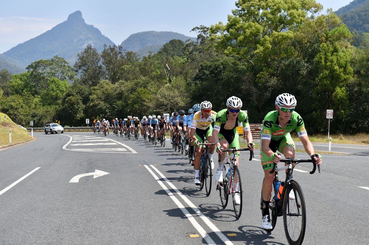 Oliver's Real Food Racing riding for Brendon Davids at the Battle Recharge